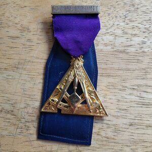 CRYPTIC RITE PAST THRICE ILLUSTRIOUS MASTER JEWEL ZOHAR #19 ONT. VTG 1970 GUC